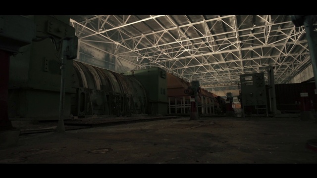 Video Reference N1: Darkness, Architecture, Hangar, Sky, Photography, Daylighting, Building, Light, Large, Sitting, Bridge, Dark, Green, White, Standing, Street, Track, Plane, Rain, Airplane, Parked, Air, Night, Train, Sign, Abandoned, Decay, Factory, Exploration