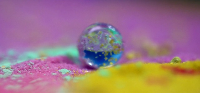 Video Reference N3: Water, Macro photography, Drop, Colorfulness, Close-up, Purple, Liquid bubble, Dew, Photography, Liquid
