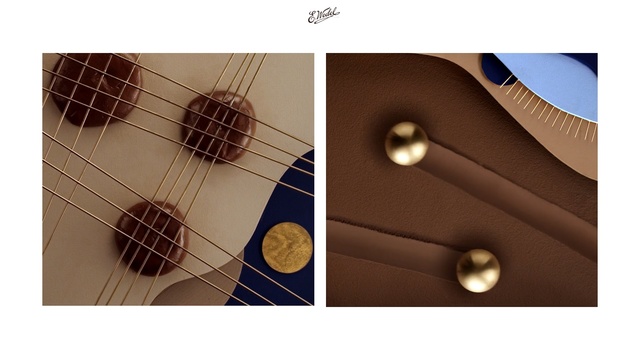 Video Reference N1: Guitar, String instrument, Beige, Plucked string instruments, Electric guitar, Pattern, Acoustic guitar, Musical instrument, Acoustic-electric guitar, String instrument accessory