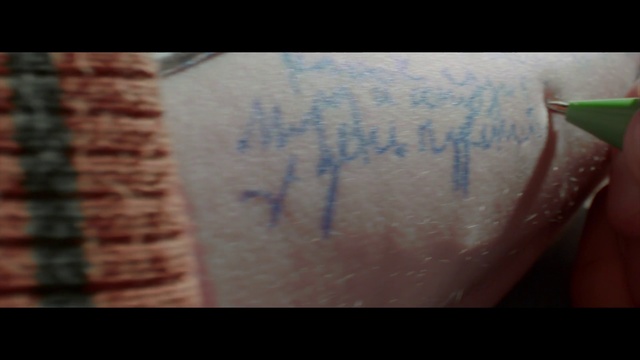Video Reference N0: Skin, Tattoo, Text, Arm, Shoulder, Joint, Font, Flesh, Human leg, Muscle, Person
