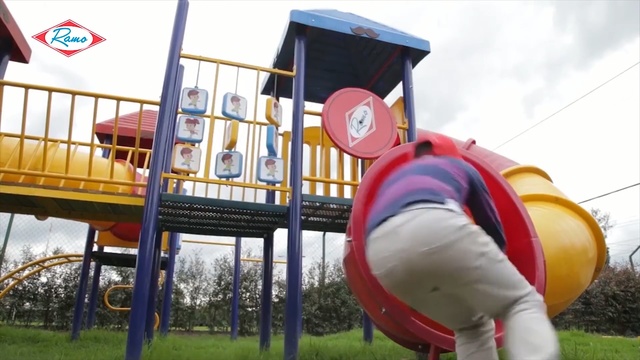 Video Reference N0: public space, playground, outdoor play equipment, recreation, fun, play, playground slide, leisure