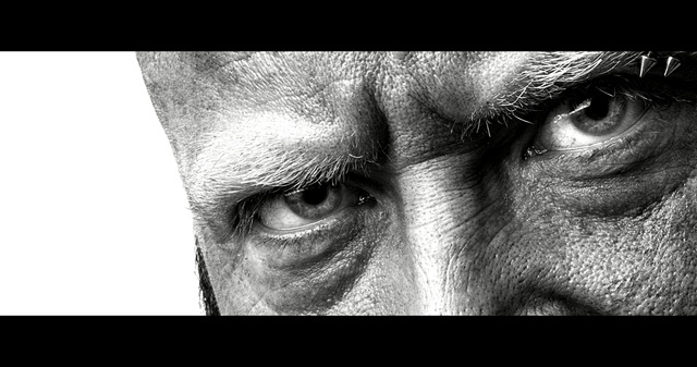 Video Reference N2: face, black and white, nose, eye, person, eyebrow, monochrome photography, forehead, wrinkle, close up