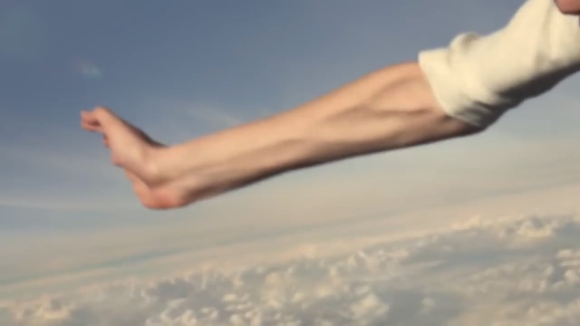 Video Reference N1: Sky, Hand, Arm, Human leg, Leg, Finger, Cloud, Joint, Gesture, Human body