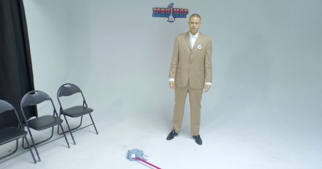 Video Reference N0: Standing, Suit, Joint, Outerwear, Formal wear, Mannequin, Room, Uniform, Beige, Blazer, Person