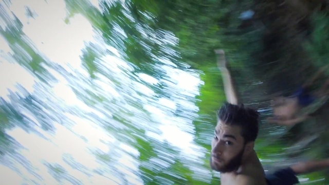 Video Reference N18: Green, Tree, Natural environment, Summer, Water, Leaf, Sunlight, Eye, Woody plant, Fun, Person