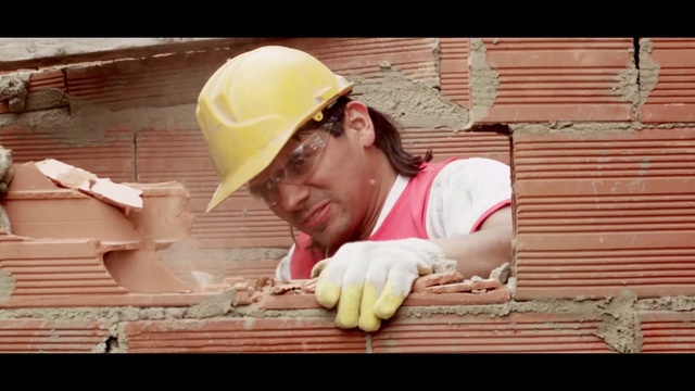 Video Reference N1: Construction worker, Brick, Bricklayer, Blue-collar worker, Headgear, Brickwork