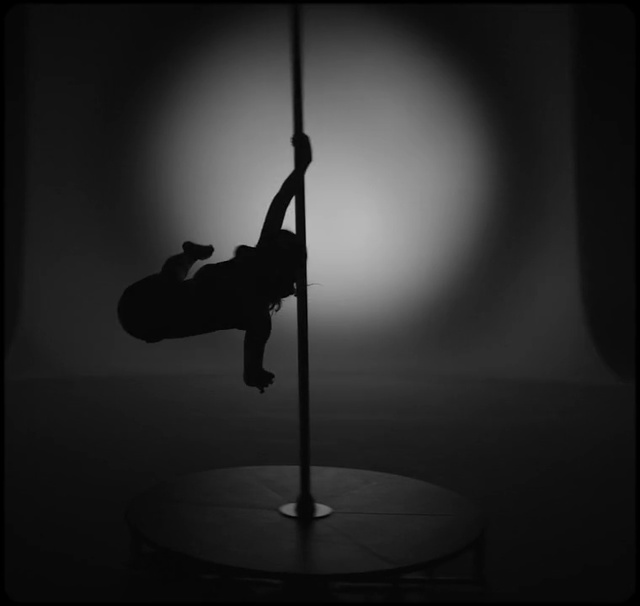 Video Reference N2: black, black and white, monochrome photography, photography, pole dance, monochrome, darkness, light fixture, still life photography, lamp