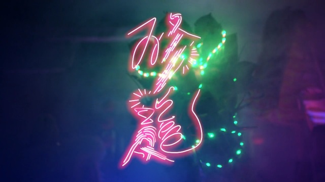 Video Reference N0: pink, light, neon, event, neon sign, magenta, organism, darkness, fête, christmas lights