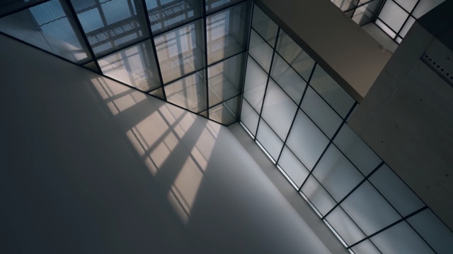 Video Reference N5: Architecture, Daylighting, Light, Daytime, Line, Stairs, Design, Glass, Shadow, Reflection