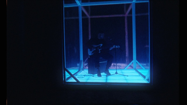 Video Reference N3: Blue, Light, Darkness, Organism, Performance, Technology, Window, Room, Night, Electric blue