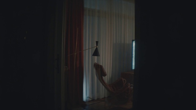 Video Reference N1: Black, Light, Darkness, Curtain, Lighting, Interior design, Textile, Room, Line, House