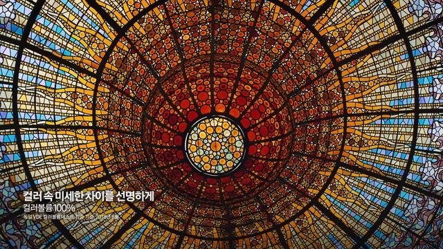 Video Reference N9: Dome, Stained glass, Glass, Byzantine architecture, Symmetry, Architecture, Window, Psychedelic art, Daylighting, Pattern
