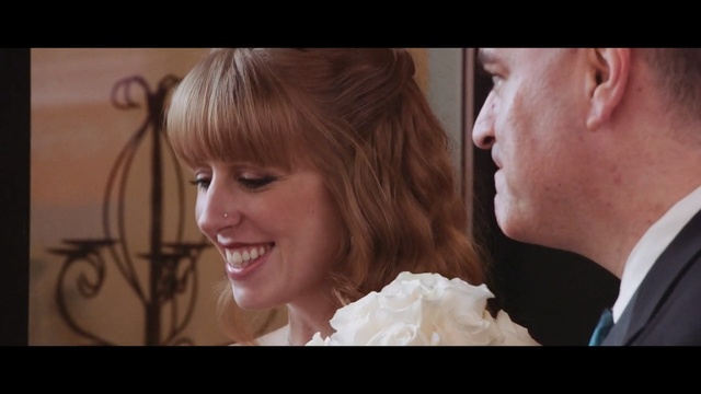Video Reference N1: facial expression, man, human hair color, bride, hairstyle, romance, smile, groom, chin, wedding