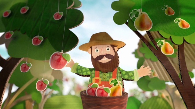 Video Reference N1: Cartoon, Illustration, Leaf, Tree, Leprechaun, Organism, Plant, Fictional character, Art, Saint patricks day, Person, Table, Indoor, Small, Cake, Wooden, Plate, Grass, Sitting, Decorated, Food, Topped, Fruit, Colorful, Little, Made, Filled, Bowl, Birthday, Flower, Red, Black, Holding, Desk, Computer, Bird, White, Toy