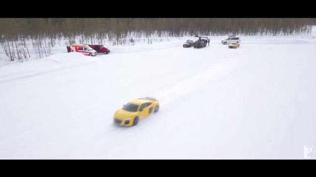 Video Reference N3: Snow, Yellow, Vehicle, Mode of transport, Automotive design, Winter, Ice racing, Car, Winter storm, Automotive wheel system