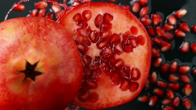 Video Reference N1: Natural foods, Pomegranate, Fruit, Food, Superfood, Red, Plant, Accessory fruit, Superfruit, Produce