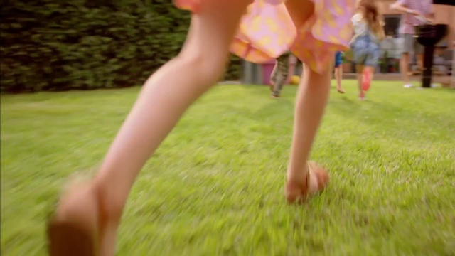 Video Reference N4: People in nature, Human leg, Grass, Leg, Summer, Play, Fun, Meadow, Lawn, Barefoot
