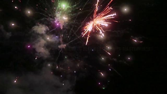 Video Reference N0: Fireworks, Nature, Midnight, Darkness, New Years Day, New year, Holiday, Fête, Diwali, Sky
