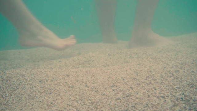 Video Reference N0: Underwater, Sand, Aqua, Sky, Water, Leg, Sea, Cloud, Foot, Rays and skates