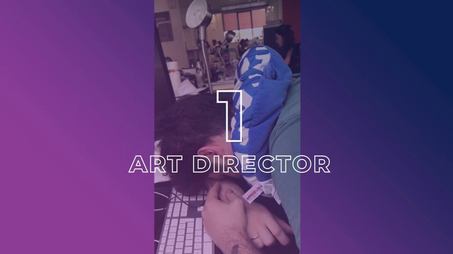 Video Reference N0: Purple, Font, Animation, Photography, Selfie, Advertising, Electric blue, Graphic design, Sportswear, Art