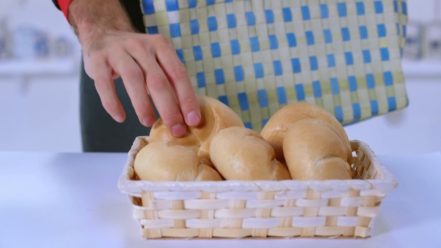 Video Reference N0: Food, Dish, Cuisine, Bread, Hand, Easter bread, Ingredient, Basket, Produce