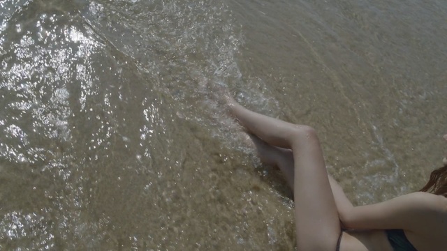 Video Reference N0: water, rock, girl, adventure, wave