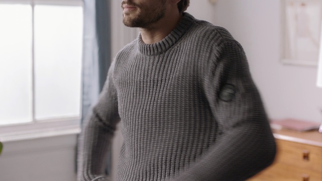 Video Reference N0: sweater, outerwear, sleeve, shoulder, textile, neck, knitting, top, woolen, wool