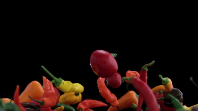 Video Reference N9: Natural foods, Peperoncini, Still life photography, Local food, Bell peppers and chili peppers, Plant, Vegetable, Chili pepper, Habanero chili, Food, Indoor, Table, Fruit, Small, Bowl, Broccoli, Plate, Holding, Wooden, Different, Green, Red, Colorful, Salad, White, Standing