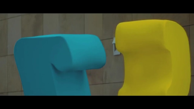 Video Reference N3: Yellow, Blue, Green, Turquoise, Plastic, Material property, Furniture, Chair