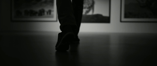 Video Reference N6: Black, White, Footwear, Photograph, Shoe, Standing, Black-and-white, Monochrome, Monochrome photography, Leg
