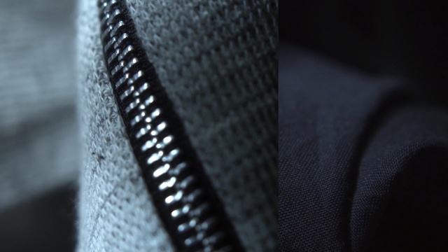 Video Reference N0: black, close up, photography, zipper, textile, black and white, material, macro photography, product, pattern
