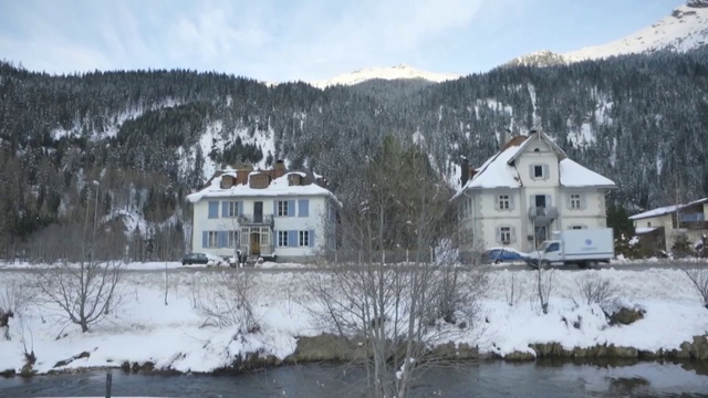 Video Reference N0: Snow, Winter, Home, Property, Freezing, House, Geological phenomenon, Hill station, Water, Tree