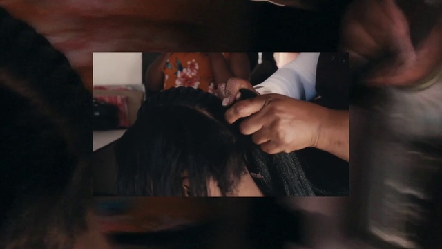 Video Reference N0: Hair, Hairstyle, Long hair, Hand, Human, Neck, Black hair, Finger, Hairdresser