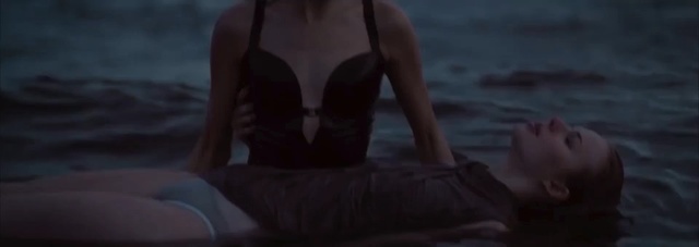 Video Reference N0: water, human, darkness, mouth, girl, screenshot, sea, scene, midnight, ocean