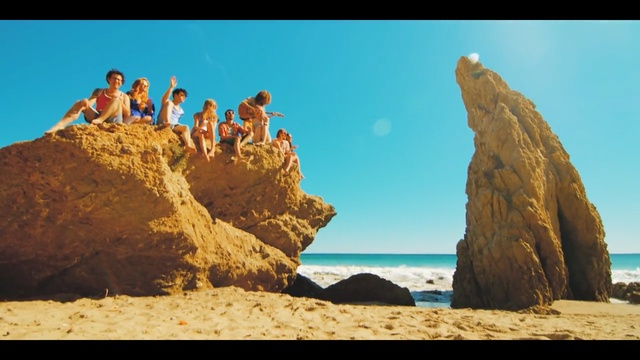 Video Reference N0: rock, sky, sea, coast, formation, promontory, cliff, terrain, vacation, ocean