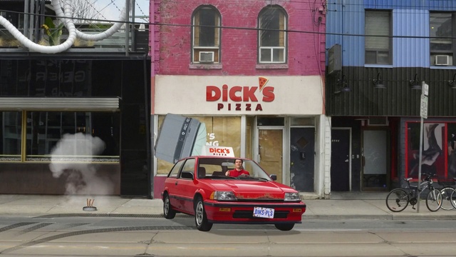 Video Reference N2: Land vehicle, Vehicle, Car, Red, Mode of transport, Sedan, Coupé, Compact car, Hatchback, Liftback