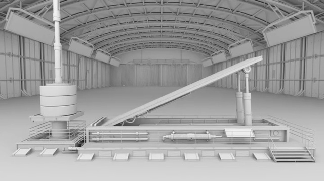 Video Reference N2: Architecture, Building, Steel, Hall, Arch, Roof, Floor, Factory, Person