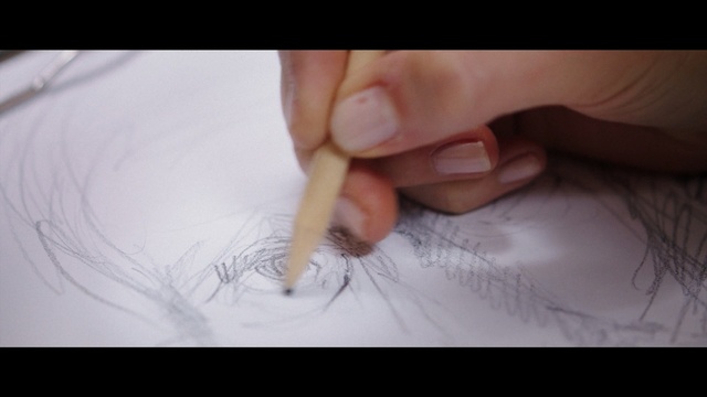 Video Reference N0: Finger, Hand, Eyebrow, Nail, Drawing, Close-up, Sketch, Flesh