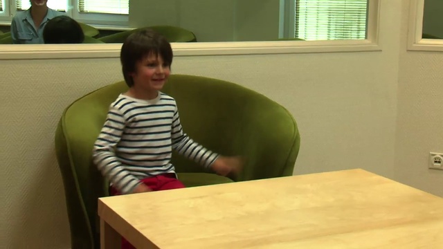Video Reference N5: Desk, Child, Table, Standing, Toddler, Furniture, Room, Play, Person