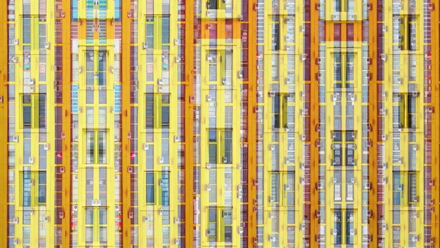 Video Reference N8: yellow, pattern, line, textile, symmetry, window, Person