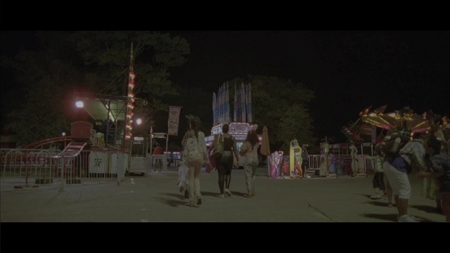 Video Reference N0: night, crowd, light, tourist attraction, darkness, fun, sky, screenshot, recreation, scene, Person