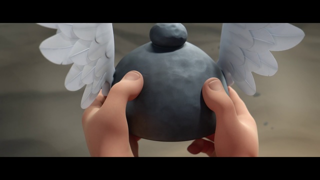 Video Reference N2: Pigeons and doves, Figurine, Hand, Sculpture, Clay, Wing, Stone carving, Bird, Plant, Rock dove