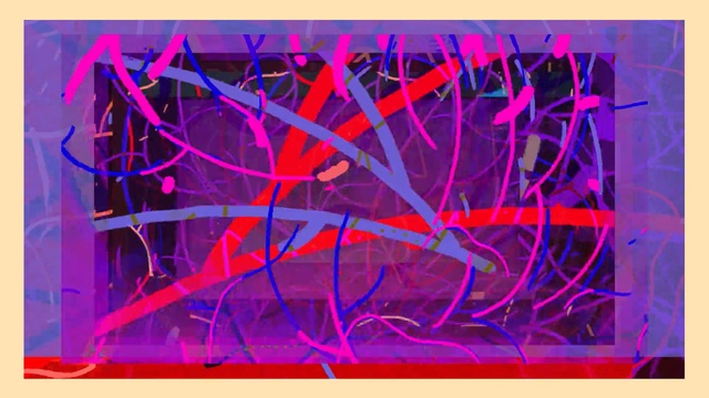 Video Reference N0: pink, purple, violet, modern art, art, light, magenta, acrylic paint, line, painting, Person