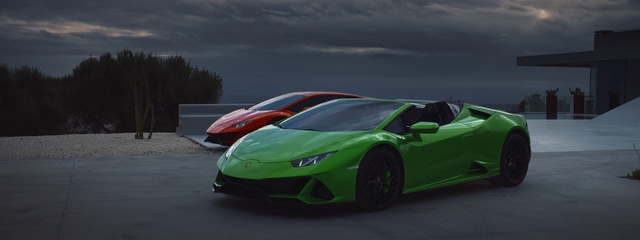 Video Reference N1: Land vehicle, Vehicle, Car, Supercar, Sports car, Automotive design, Green, Lamborghini, Lamborghini aventador, Performance car
