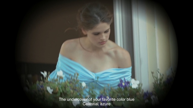 Video Reference N0: blue, photograph, woman, beauty, lady, human hair color, girl, dress, flower, photography, Person