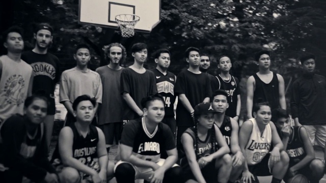 Video Reference N10: Team, Social group, Basketball, Crew, Team sport, Monochrome, Crowd