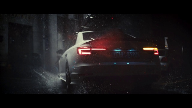 Video Reference N2: Automotive lighting, Automotive design, Vehicle, Car, Mode of transport, Light, Automotive exterior, Darkness, Personal luxury car, Executive car