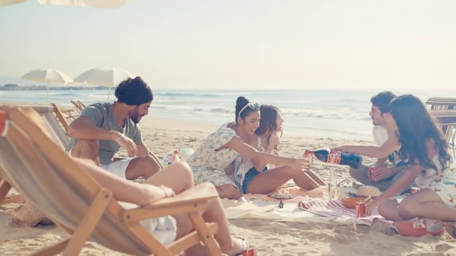 Video Reference N3: People on beach, Photograph, Vacation, Fun, Sun tanning, Beach, Summer, Leisure, Sitting, Sea