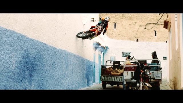 Video Reference N4: Stunt, Extreme sport, Stunt performer, Freestyle motocross, Vehicle, Motorcycle, Flip (acrobatic), Bicycle motocross, Bmx bike, Motocross