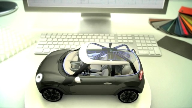 Video Reference N0: car, motor vehicle, vehicle, automotive design, mode of transport, mini e, city car, automotive exterior, technology, model car, Person